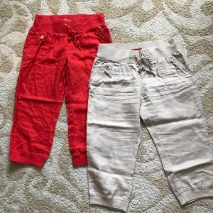 2 pairs of GUESS capris